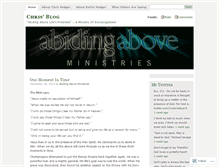 Tablet Screenshot of abidingabove.wordpress.com