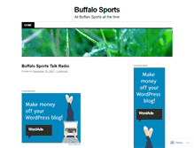 Tablet Screenshot of buffalosports.wordpress.com