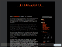 Tablet Screenshot of ixbrlassist.wordpress.com