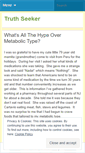 Mobile Screenshot of mytruthseeking.wordpress.com