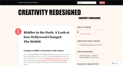 Desktop Screenshot of creativityredesigned.wordpress.com