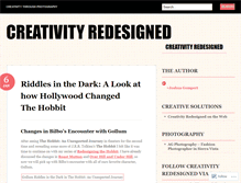 Tablet Screenshot of creativityredesigned.wordpress.com