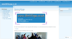 Desktop Screenshot of birthyoga.wordpress.com