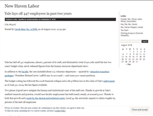 Tablet Screenshot of newhavenlabor.wordpress.com