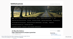 Desktop Screenshot of faithfulnuances.wordpress.com