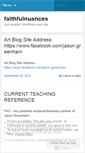 Mobile Screenshot of faithfulnuances.wordpress.com