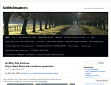 Tablet Screenshot of faithfulnuances.wordpress.com