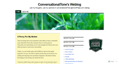 Desktop Screenshot of conversationaltone.wordpress.com
