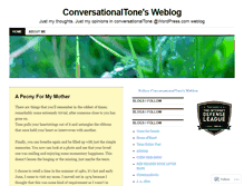 Tablet Screenshot of conversationaltone.wordpress.com