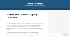 Desktop Screenshot of musclerevxtreme.wordpress.com