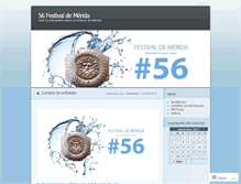 Tablet Screenshot of 56festivaldemerida.wordpress.com