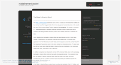 Desktop Screenshot of madeinamericastore.wordpress.com