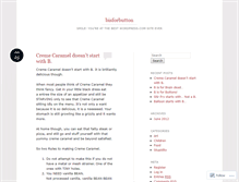 Tablet Screenshot of bisforbutton.wordpress.com
