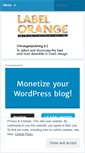 Mobile Screenshot of labelorange.wordpress.com