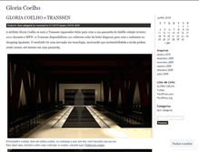 Tablet Screenshot of gloriacoelho.wordpress.com