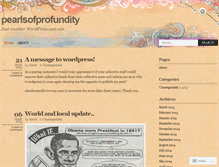 Tablet Screenshot of pearlsofprofundity.wordpress.com