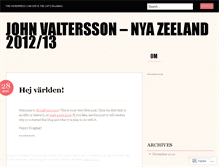 Tablet Screenshot of johnvaltersson.wordpress.com