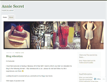 Tablet Screenshot of anniesecret.wordpress.com