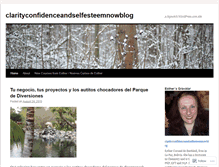 Tablet Screenshot of clarityconfidenceandselfesteemnowblog.wordpress.com
