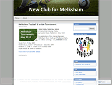 Tablet Screenshot of newclubformelksham.wordpress.com