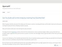 Tablet Screenshot of aparaalif.wordpress.com