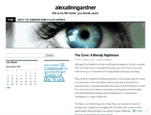 Tablet Screenshot of alexalinngardner.wordpress.com