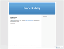 Tablet Screenshot of lfranchi.wordpress.com