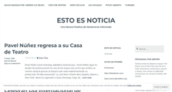 Desktop Screenshot of estoesnoticia.wordpress.com