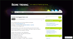 Desktop Screenshot of bedretrening.wordpress.com