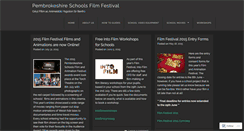 Desktop Screenshot of pembrokeshirefilmfestival.wordpress.com