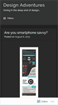 Mobile Screenshot of designadventures.wordpress.com