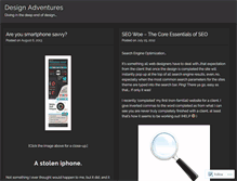 Tablet Screenshot of designadventures.wordpress.com