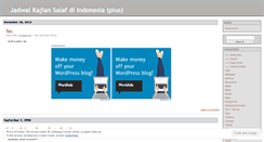 Desktop Screenshot of jadwalkajian.wordpress.com