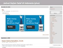 Tablet Screenshot of jadwalkajian.wordpress.com