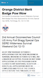 Mobile Screenshot of orangemeritbadgepowwow.wordpress.com