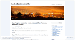Desktop Screenshot of modernbusinessbuilder.wordpress.com