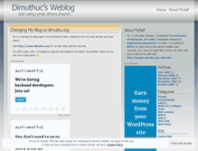 Tablet Screenshot of dimuthuc.wordpress.com