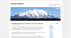 Desktop Screenshot of carvingfreshies.wordpress.com