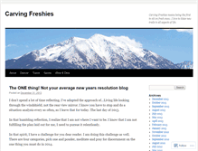 Tablet Screenshot of carvingfreshies.wordpress.com