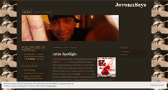 Desktop Screenshot of jovonnthedon.wordpress.com