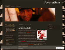 Tablet Screenshot of jovonnthedon.wordpress.com