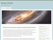 Tablet Screenshot of antonarizal.wordpress.com