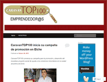 Tablet Screenshot of caravantop100.wordpress.com