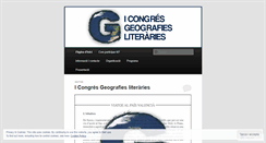 Desktop Screenshot of geografiesliteraries.wordpress.com