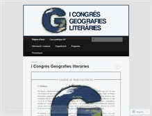 Tablet Screenshot of geografiesliteraries.wordpress.com