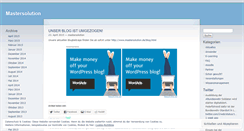 Desktop Screenshot of mastersolution.wordpress.com