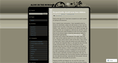 Desktop Screenshot of aliveinthemorgue.wordpress.com