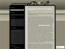 Tablet Screenshot of aliveinthemorgue.wordpress.com
