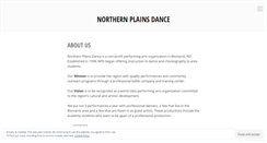 Desktop Screenshot of northernplainsdance.wordpress.com