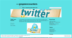 Desktop Screenshot of grapeencounters.wordpress.com